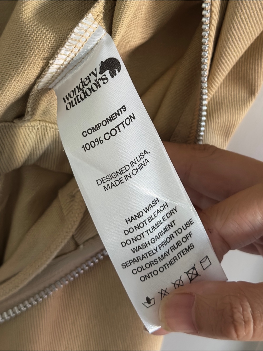 Wondery Outdoors Juniper Camp Jumpsuit in Sand Size Small - Picture 8 of 10